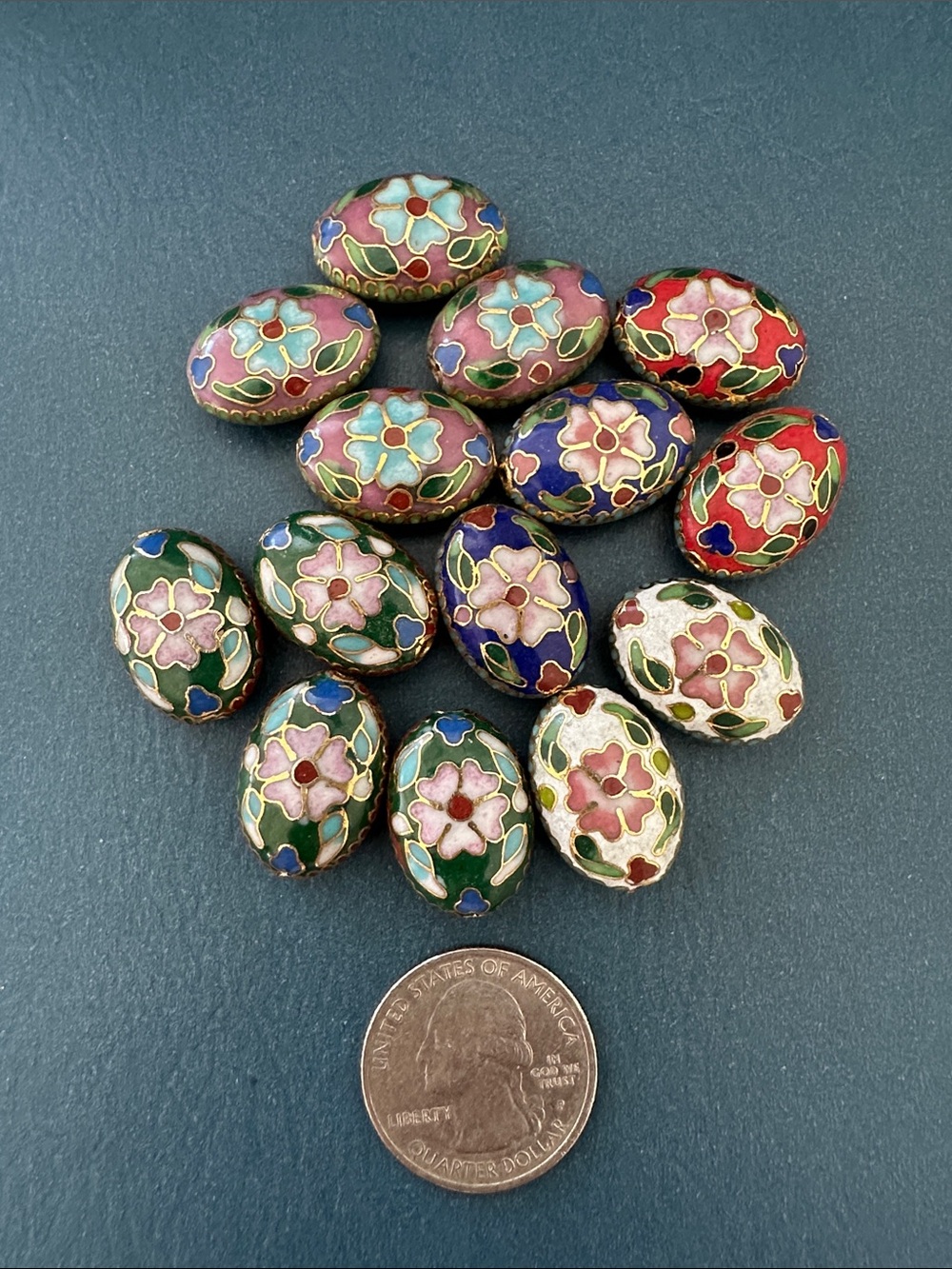 Vintage Cloisonné Beads